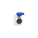 Schneider Electric PratiKa PratiKa socket - fast - straight - 16A - 2P + E - 200...250 V AC - panel - PKY16G423