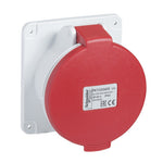 Schneider Electric PratiKa PratiKa socket - fast - straight - 16A - 3P + N + E - 380...415 V AC - panel - PKY16G435