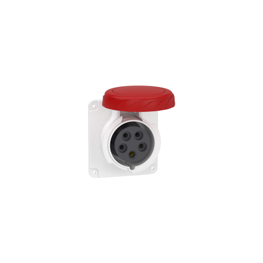 Schneider Electric PratiKa PratiKa socket - fast - straight - 16A - 3P + N + E - 380...415 V AC - panel - PKY16G735
