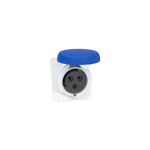 Schneider Electric PratiKa PratiKa socket - fast - angled - 32A - 2P + E - 200...250 V AC - panel - PKY32F723