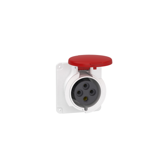 Schneider Electric PratiKa PratiKa socket - fast - straight - 32A - 3P + E - 380...415 V AC - panel - PKY32G434