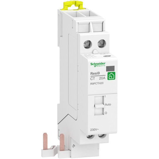 Schneider Electric Resi9 Resi9 XP - contactor - manually operated - 1P+N - 2 NO - 20 A - R9PCTH20