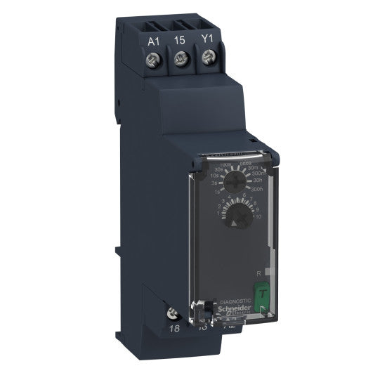 Schneider Electric SCHNEIDER Harmony Time RE22 - Off-delay Timing Relay - Interval Timing Relay - 0.05s…300h - 24…240V AC/DC - 1C/O - RE22R1HMR