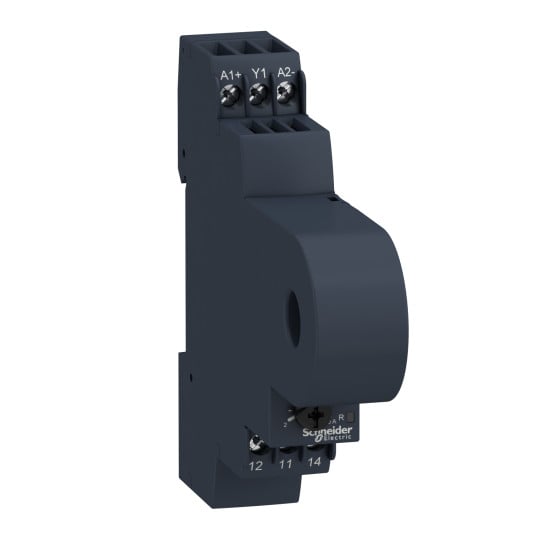 Schneider Electric SCHNEIDER Modular current control relay, 8 A, 1 CO, overcurrent function, 250 V AC/DC - RM17JC00MW