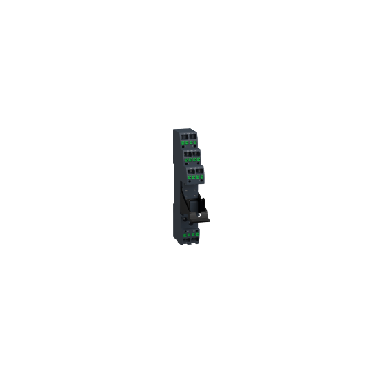 Schneider Electric SCHNEIDER Harmony, Push-in socket, for RSB2A relays, 10 A, spring clamp terminals, separate contact, 250 V AC - RSZE08P