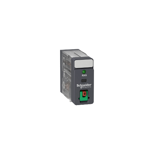 Schneider Electric SCHNEIDER Interface plug-in relay, 5 A, 2 CO, lockable test button, LED, 230 V AC - RXG22P7