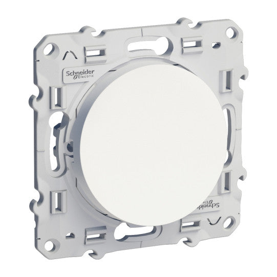 Schneider Electric Odace Odace, switch 1-pole 2-way, 10 AX, white lightable - S520204