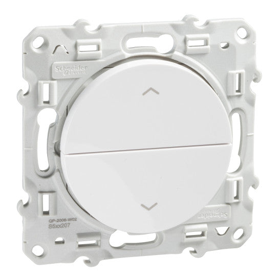 Schneider Electric Odace Odace, push-button switch, 2-way push-button, 6 A, white - S520207