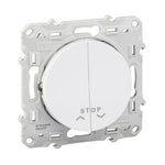 Schneider Electric SCHNEIDER Odace, push-button switch, double push-button, 10 A, white - S520227