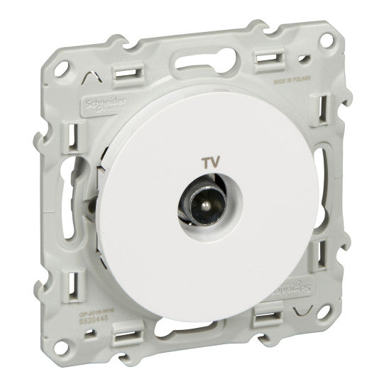 Schneider Electric Odace Odace, TV socket, white - S520445