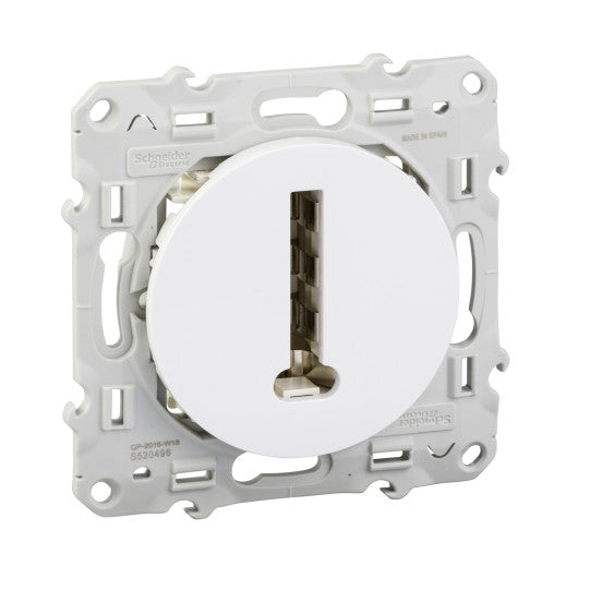Schneider Electric Odace Odace - telephone socket - France Telecom - white - S520496