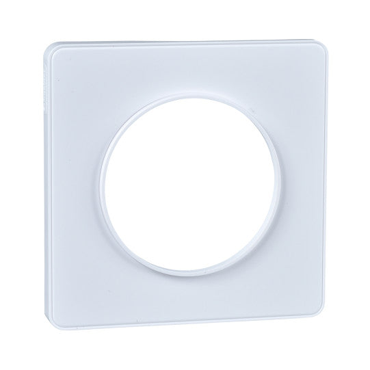 Schneider Electric Odace Odace - Touch - cover frame - 1 gang - white & white border - S520802