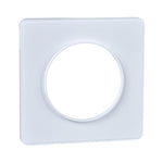 Schneider Electric Odace Odace - Touch - cover frame - 1 gang - white & white border - S520802