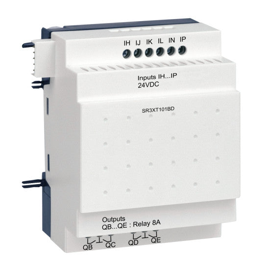 Schneider Electric SCHNEIDER discrete I/O extension module - 10 I O - 24 V DC - for Zelio Logic - SR3XT101BD