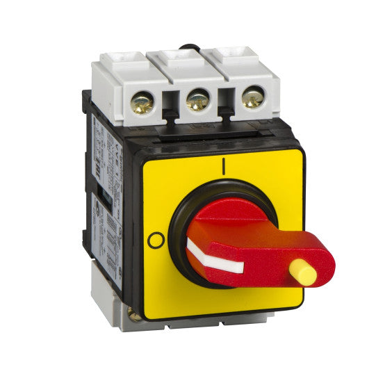 Schneider Electric TeSys TeSys Vario - emergency stop switch disconnector - 25 A - back of enclosure - VVE0