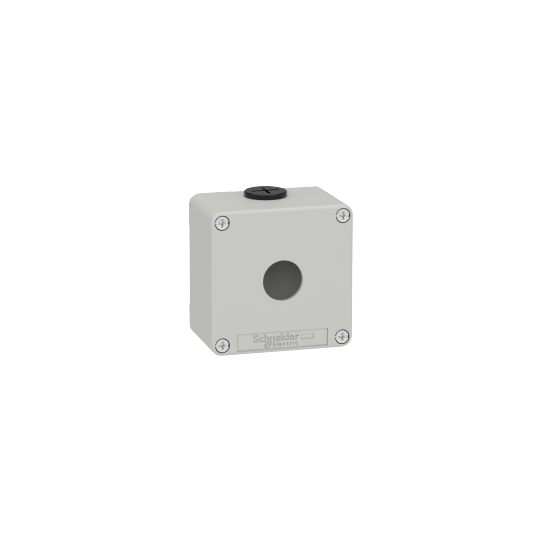Schneider Electric SCHNEIDER Harmony XAP, XB2 SL, Empty control station, zinc alloy, grey, M20, 1 cut-out 22mm, 80 x 80 x 51,5, UL cULus - XAPD1201