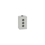 Schneider Electric SCHNEIDER Harmony XAP, XB2 SL, Empty control station, zinc alloy, grey, M20, 3 cut-outs 22mm, 80 x 130 x 51,5, UL cULus - XAPD2203