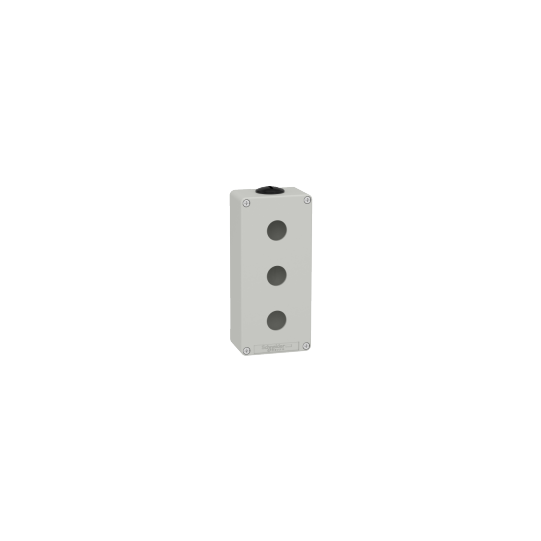 Schneider Electric SCHNEIDER Harmony XAP, XB2 SL, Empty control station, zinc alloy, grey, M25, 3 cut-outs 22mm, 80 x 175 x 51,5 - XAPD3203