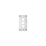 Schneider Electric SCHNEIDER drilled front plate - XAP-E - metal - 3 horizontal openings - XAPE303