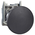 Schneider Electric SCHNEIDER Harmony XB4, Push button, metal, black mushroom Ø40, Ø22, spring return, unmarked, 1 NO - XB4BC21