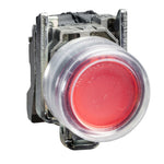 Schneider Electric SCHNEIDER Push button, metal, projecting, red, Ø22, spring return, booted, unmarked, 1 NC - XB4BP42
