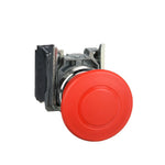 Schneider Electric SCHNEIDER Harmony XB4, Emergency stop switching off, metal, red mushroom Ø40, Ø22, trigger latching push-pull, 1 NC - XB4BT842