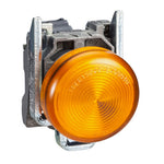 Schneider Electric SCHNEIDER orange complete pilot light Ø22 plain lens with BA9s bulb 250V - XB4BV65