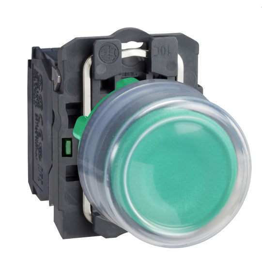 Schneider Electric SCHNEIDER Harmony XB5, Push button, plastic, projecting, green, Ø22, spring return, booted, unmarked, 1 NO - XB5AP31