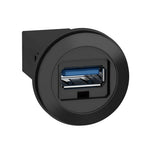 Schneider Electric SCHNEIDER Panel mounted USB 3.0 port, plastic, Ø22, for USB interface jack type A - XB5PUSB3