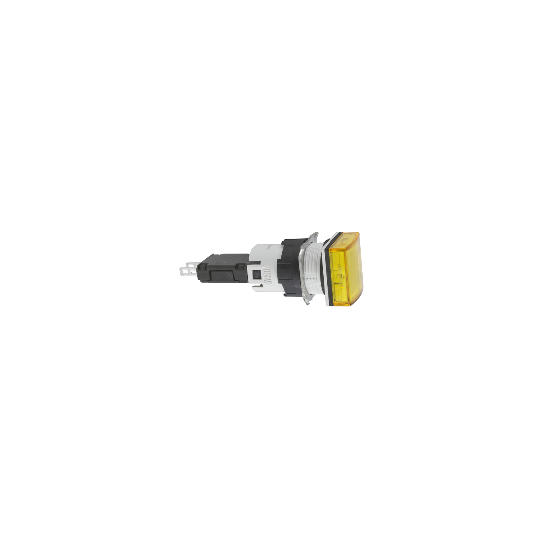 Schneider Electric SCHNEIDER square yellow complete pilot light Ø16 with integral LED 12...24V - XB6CV5BB
