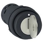 Schneider Electric SCHNEIDER Harmony XB7, Monolithic key switch selector, plastic, black, Ø22, key n°455, 2 positions, stay put, 1 NO - XB7NG21