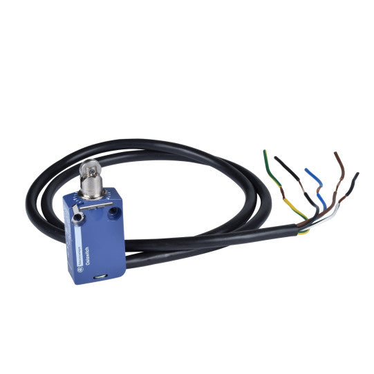 Schneider Electric SCHNEIDER Télémécanique limit switch XCMD - steel roller plunger - 1NC+1NO - slow - 1 m - XCMD2502L1
