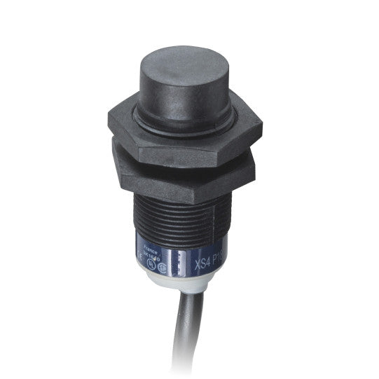 Schneider Electric SCHNEIDER Télémécanique inductive sensor XS4 M18 - L41mm - PBT - Sn8mm - 12..24VDC - cable 2m - XS4P18AB120
