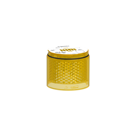 Schneider Electric SCHNEIDER Light Module, Harmony XVB7 Modular Tower Light, Yellow, Ø70mm, Steady, Colored Lens - XVB7C28