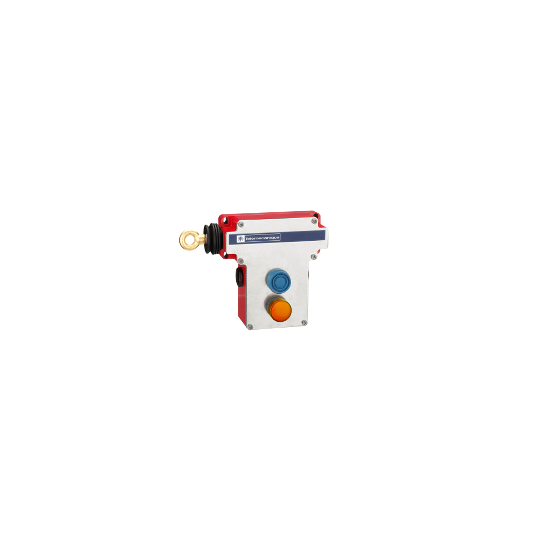 Schneider Electric SCHNEIDER E-stop rope pull switch XY2CE - LH side - 2NC+2NO - pilot light 230V - boot. pb - Télémécanique - XY2CE2A297