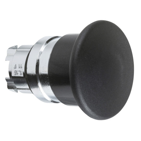 Schneider Electric SCHNEIDER Mushroom push button head Ø40, metal, black, Ø22, spring return - ZB4BC2