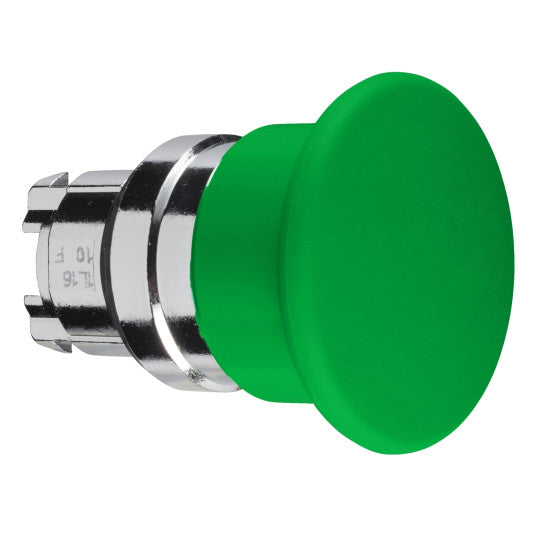 Schneider Electric SCHNEIDER Mushroom push button head Ø40, metal, green, Ø22, spring return - ZB4BC3
