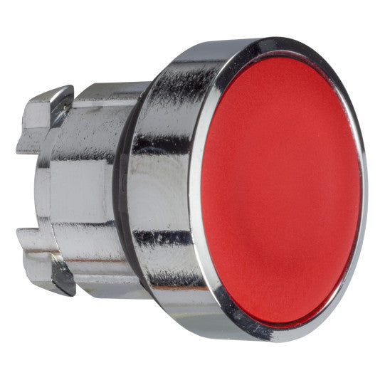 Schneider Electric SCHNEIDER red flush pushbutton head Ø22 push-push unmarked - ZB4BH04