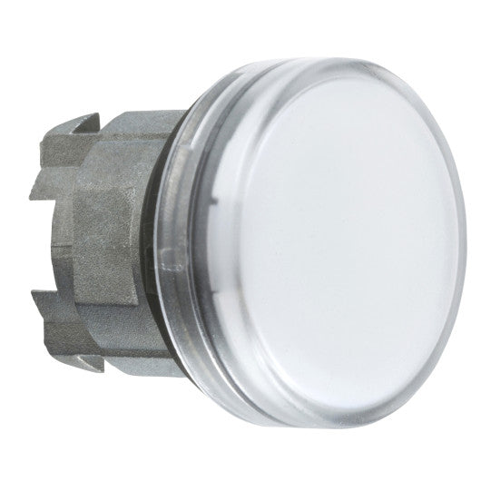 Schneider Electric SCHNEIDER Head for pilot light, Harmony XB4, white Ø22 mm plain lens integral LED - ZB4BV013E