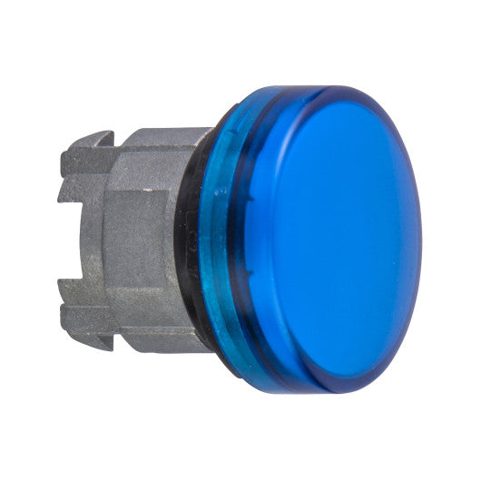 Schneider Electric SCHNEIDER blue pilot light head Ø22 with plain lens for integral LED - ZB4BV063