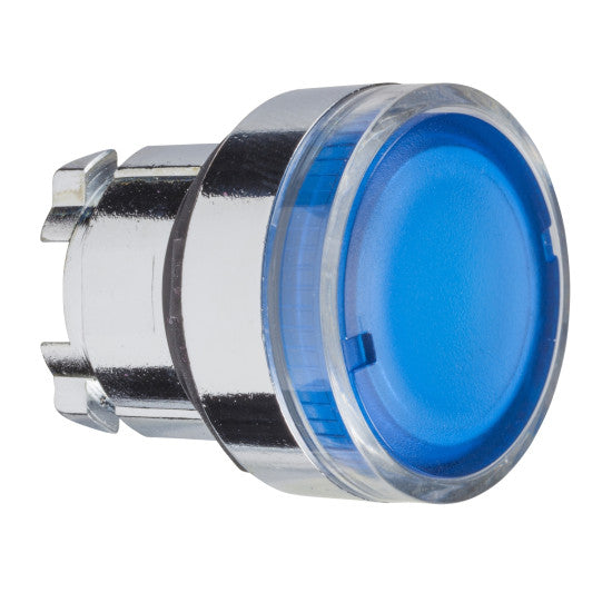 Schneider Electric SCHNEIDER blue flush illuminated pushbutton head Ø22 spring return for BA9s bulb - ZB4BW36