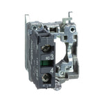 Schneider Electric SCHNEIDER Single contact block with body/fixing collar, metal, screw clamp terminal, 1 NO - ZB4BZ101