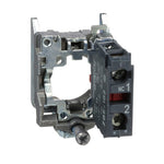 Schneider Electric SCHNEIDER Single contact block with body/fixing collar, metal, screw clamp terminal, 1 NC - ZB4BZ102