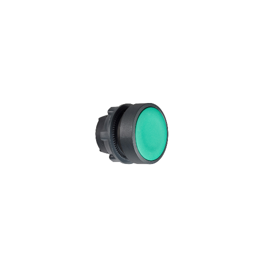 Schneider Electric SCHNEIDER green flush pushbutton head Ø22 push-push unmarked - ZB5AH03