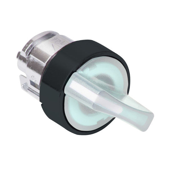 Schneider Electric SCHNEIDER white illuminated selector switch head Ø22 3-position spring return - ZB5AK1513