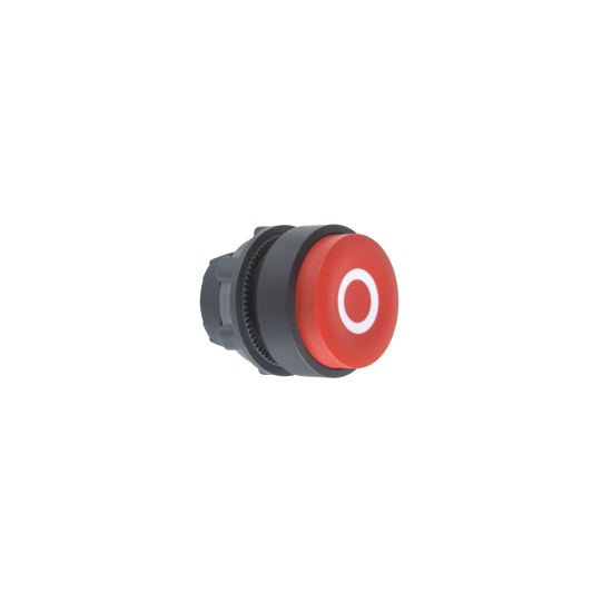 Schneider Electric SCHNEIDER Projecting push button head Ø40, plastic, red, Ø22, spring return, marked O - ZB5AL432