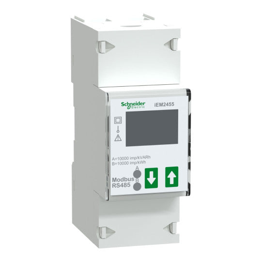 Schneider Electric Acti 9 A9MEM2455 - Modular single phase power meter iEM2455 - 230V - 100A with communication Modbus