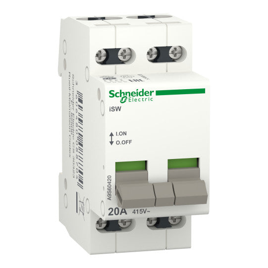 Schneider Electric Acti 9 switch Acti9 iSW - 4 poles - 20 A - 415V - A9S60420
