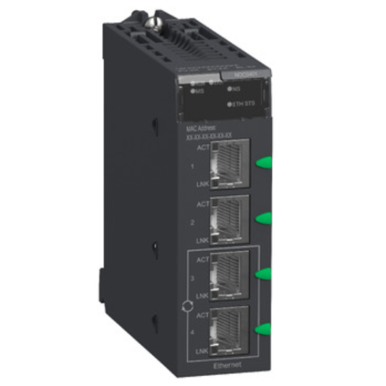 Schneider Electric SCHNEIDER Ethernet module M340 - 4 x RJ45 10/100 - BMXNOC0401