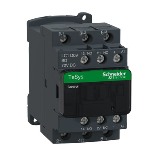 Schneider Electric TeSys TeSys LC1D - contacteur - 3P - AC-3 440V - 9A - bobine 72Vcc - LC1D09SD